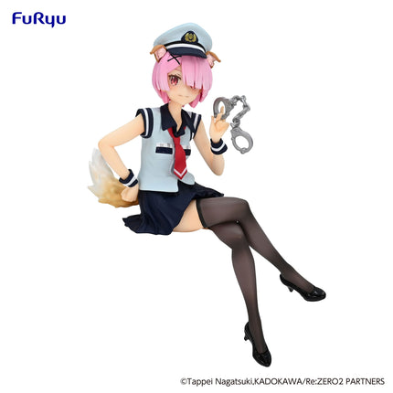 Re:Zero - Ram - Police Officer Cap with Dog Ears Noodle Stopper Figure (Furyu) — product image 1