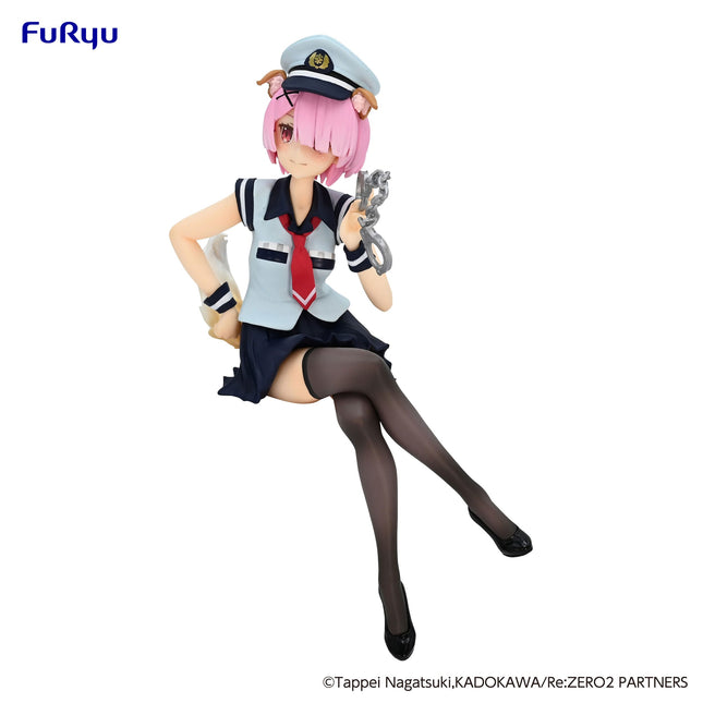 Re:Zero - Ram - Police Officer Cap with Dog Ears Noodle Stopper Figure (Furyu) — product image 2