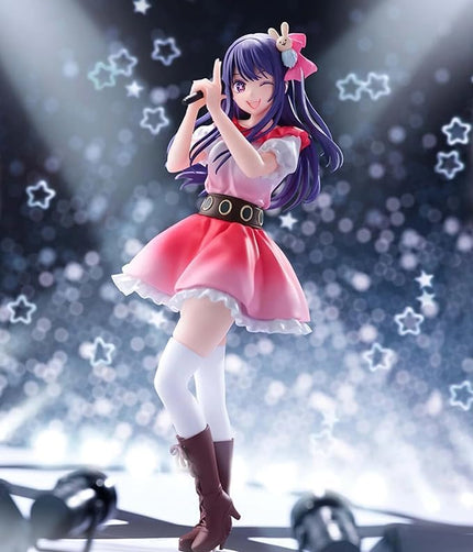Hoshino Ai Sign wa B figure, front view with star background