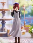Kana Arima Plain Clothes Date figure by Banpresto, purple beret and grey dress over black long-sleeved top