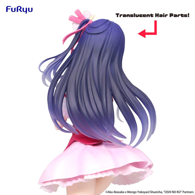 Ai Hoshino Trio-Try-iT Translucent Parts Ver. rear view of flowing translucent hair