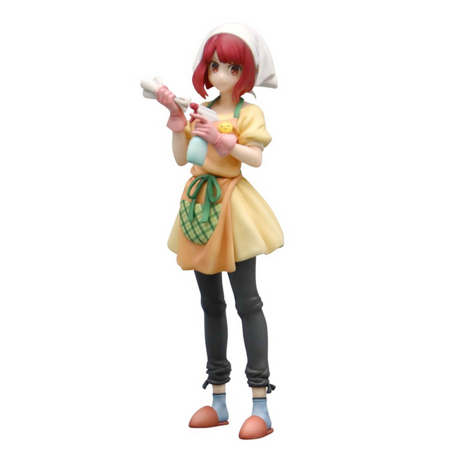 Kana Arima Trio-Try-iT Juusou-chan figure in cleaning outfit with cloth and spray bottle