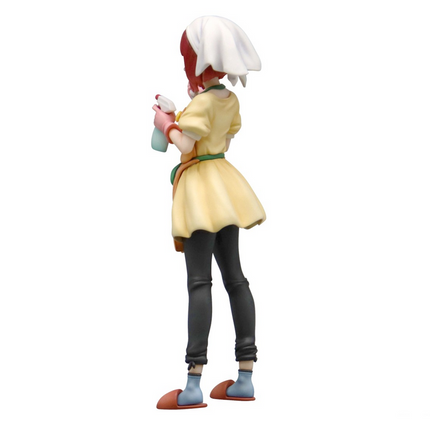 Rear view of Kana Arima Juusou-chan figure wearing a headscarf and apron