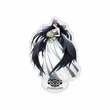 Overlord Albedo Figure – Anime Merchandise Acrylic Stand - Desktop Ornament - OrbiTopia