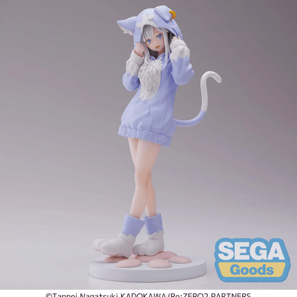 Re:Zero - Emilia - The Great Spirit Puck Mofumofu Luminasta Figure (SEGA) - ORBITOPIA FIGURES LTD