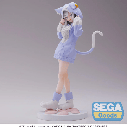 Re:Zero - Emilia - The Great Spirit Puck Mofumofu Luminasta Figure (SEGA) - ORBITOPIA FIGURES LTD