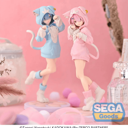 Re:Zero - Ram - Mofumofu Pack (Puck) Luminasta Figure (SEGA) - ORBITOPIA FIGURES LTD