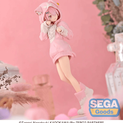 Re:Zero - Ram - Mofumofu Pack (Puck) Luminasta Figure (SEGA) - ORBITOPIA FIGURES LTD