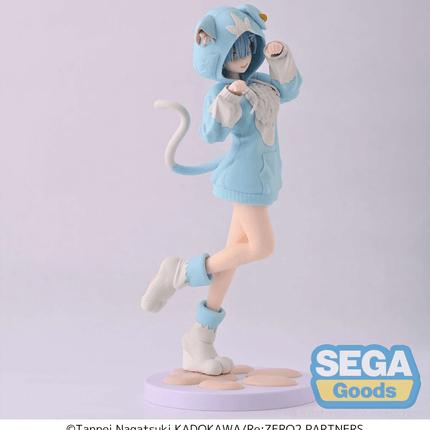 Re:Zero - Rem - Mofumofu Pack (Puck) Luminasta Figure (SEGA) - ORBITOPIA FIGURES LTD