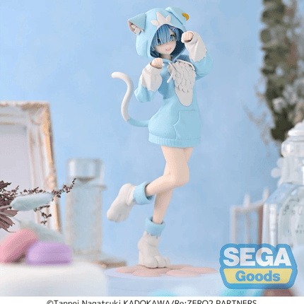Re:Zero - Rem - Mofumofu Pack (Puck) Luminasta Figure (SEGA) - ORBITOPIA FIGURES LTD