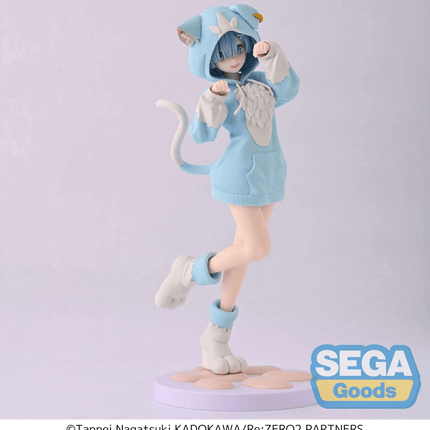 Re:Zero - Rem - Mofumofu Pack (Puck) Luminasta Figure (SEGA) - ORBITOPIA FIGURES LTD