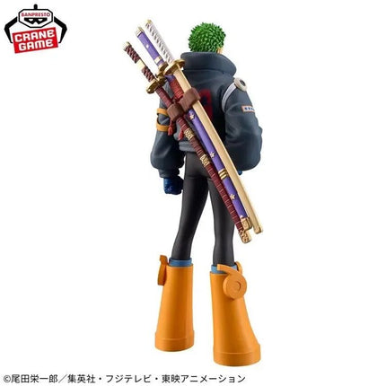 Roronoa Zoro Grandline Series Anime Figure – 17cm Banpresto One Piece Collectible - OrbiTopia