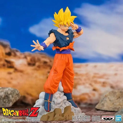 Super Saiyan Goku Anime Figure – Dragon Ball Z History Box | 15cm Banpresto Collectible - OrbiTopia